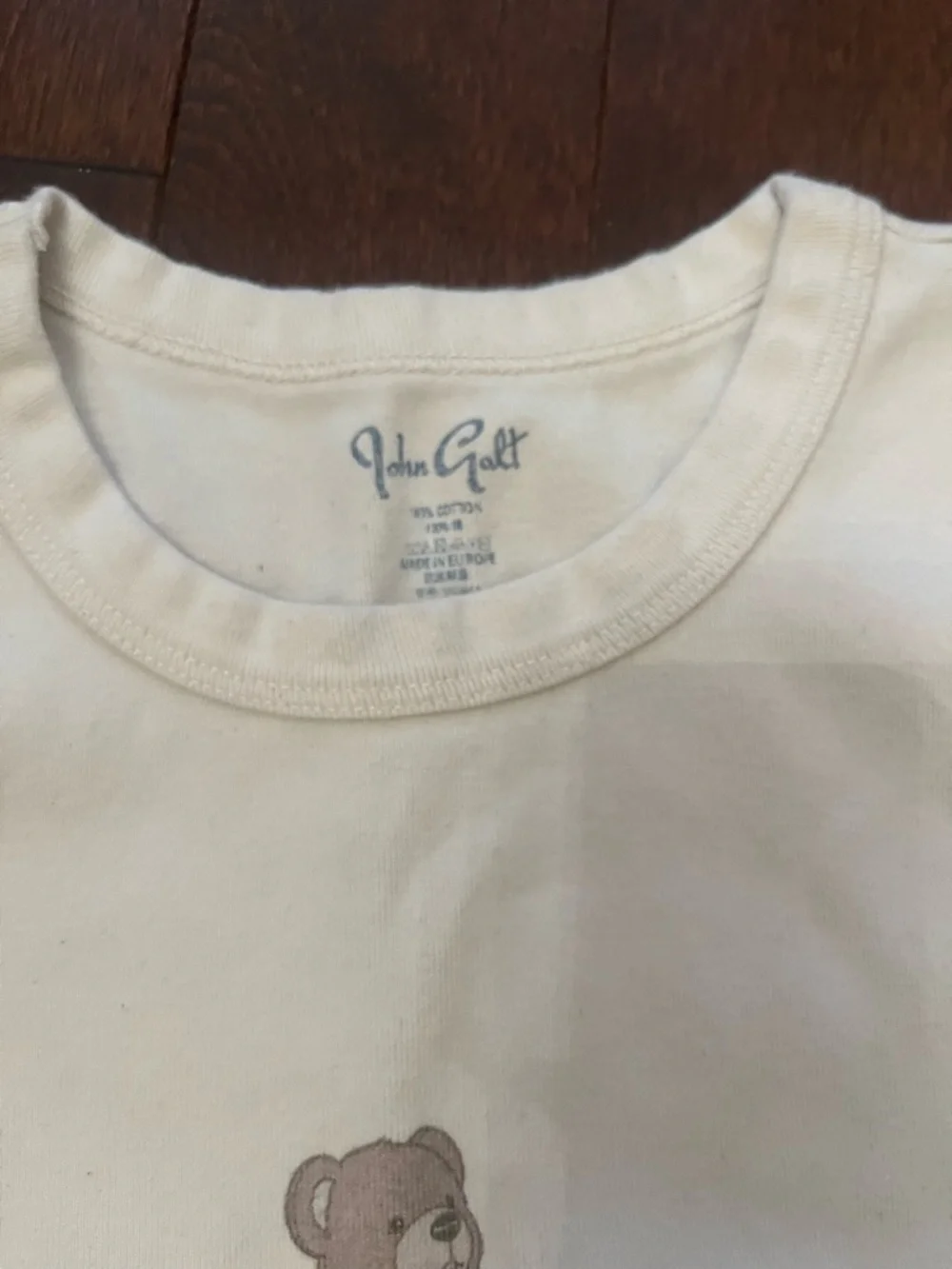 Brandy Melville teddy-bear t-shirt.. one size fits all - Picture 2 of 2